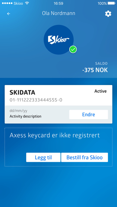 Skioo app screenshot 3