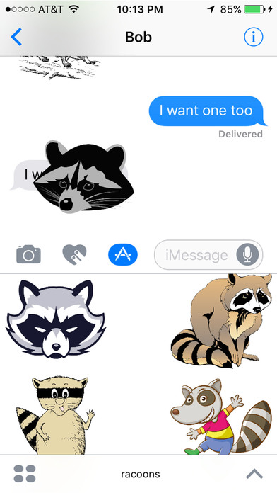 Raccoon Stickers : Cat of the Night screenshot 3