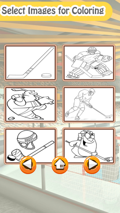 Hockey Coloring Pages Learn To Draw Sports Books screenshot 2