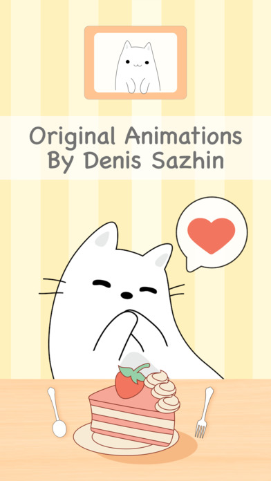 Yuki Neko - Animated Kitty Cat Fun Pet Stickers screenshot 3