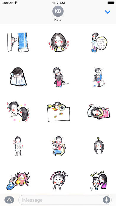 Romantic Couple In Love Stickers Pack screenshot 2