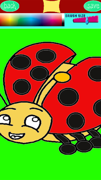 Ladybug Coloring Page Game For Kids Edition screenshot 2