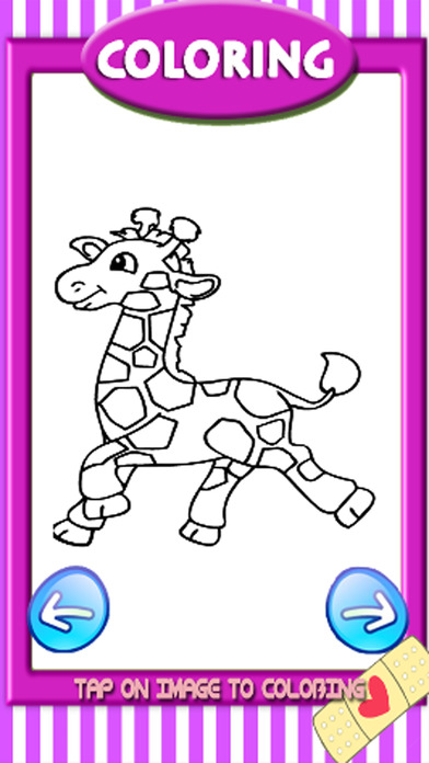 Dinosaur And Giraffe Coloring Book Games Version screenshot 2