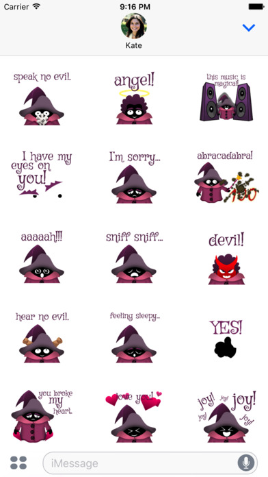 Little Wizard Animated Emoji Stickers screenshot 2