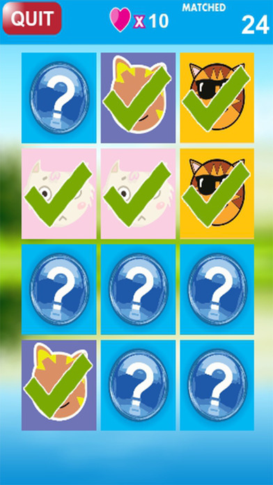 Kitten Matching Puzzle Hello Game for Kids screenshot 2