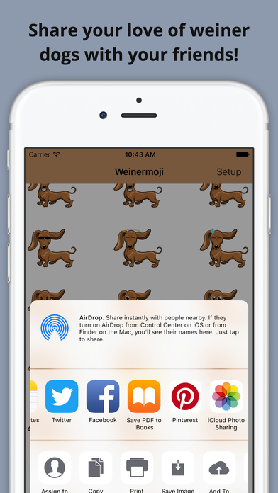 Weinermoji - Dachshund Emoji & Stickers screenshot 2