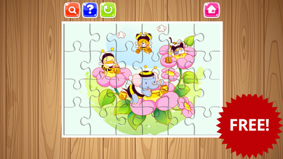 Animal Cartoon Jigsaw Puzzle Game Free For Kids screenshot 3