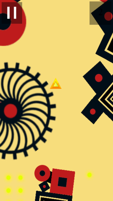 Yellow Tri-Angle Shape World Escape screenshot 2
