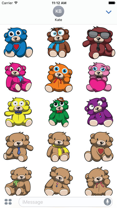 Cute Teddy Bear Stickers screenshot 2