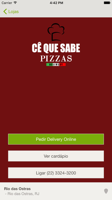 Cê Que Sabe Pizzas Delivery screenshot 2