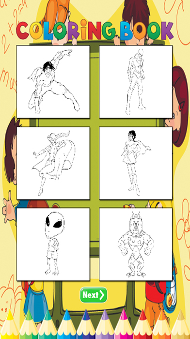 Super Hero Coloring Book - Activities for Kid screenshot 3