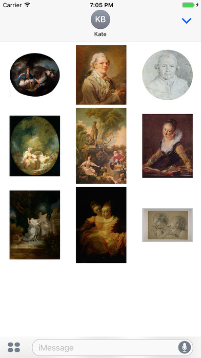 Jean Honore Fragonard Artworks Stickers screenshot 4