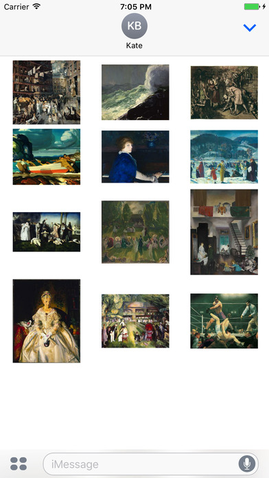 George Bellows Artworks Stickers screenshot 2