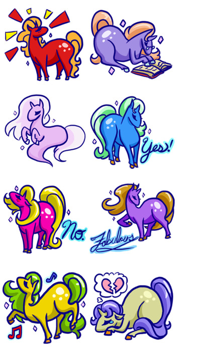 Gorgeous Pony Stickers screenshot 3