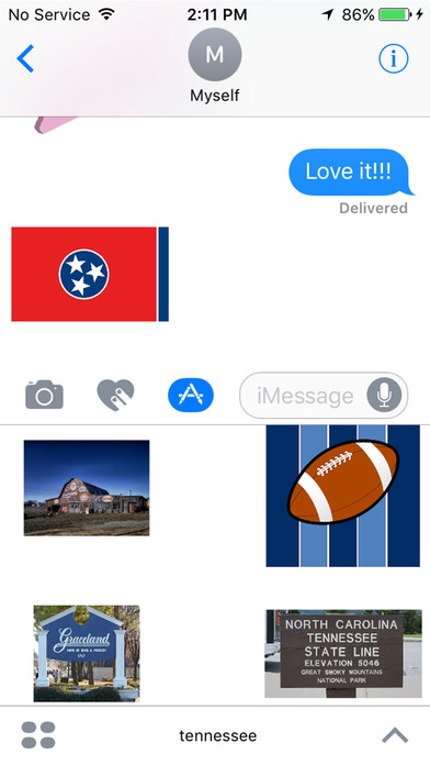 Tennessee Stickers for iMessage screenshot 3