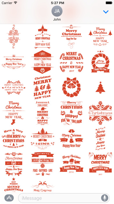 Christmas & New year 2017 Stickers screenshot 2