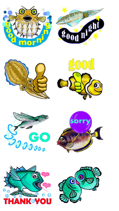 Crazy Fish Text Stickers screenshot 3