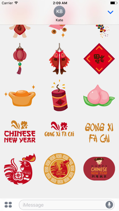 Happy Chinese New Year for iMessage Stickers 新年快乐 screenshot 3
