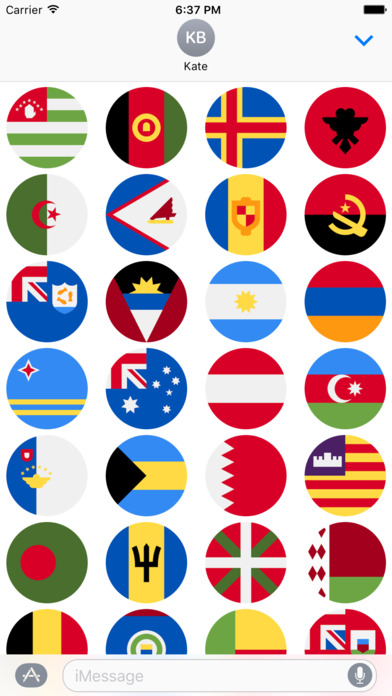 Flags Stickers -New Emoji for Texting in iMessage screenshot 4