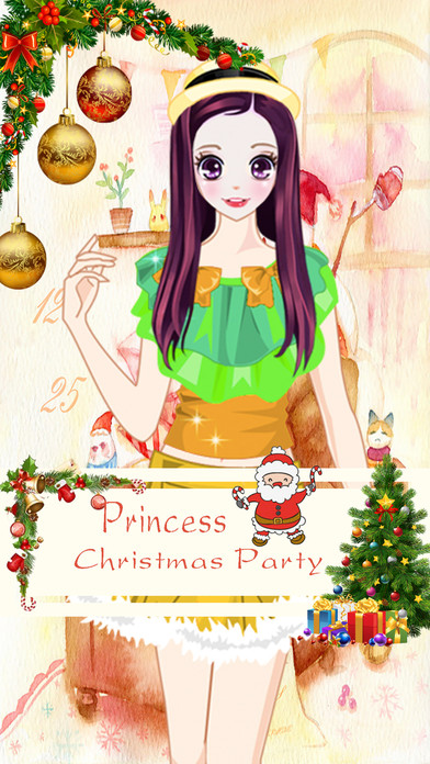 Princess Christmas Party - Girls dress up game screenshot 4