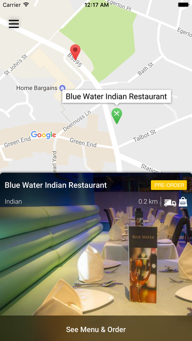 Blue Water Indian Restaurant screenshot 2