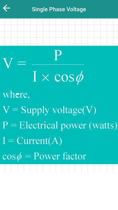 Electric & Electrical Formulas screenshot 4
