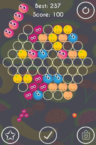 Hex Match - Hexagonal Fruits Matching Game..……… screenshot 3