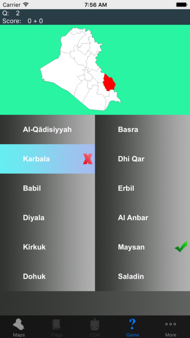 Iraq State Maps and Capitals screenshot 3