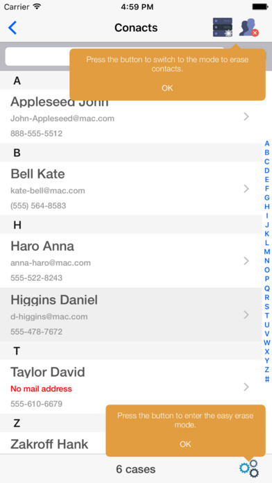 Easy! Delete and organize contacts screenshot 2