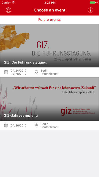 GIZ. Event. screenshot 3