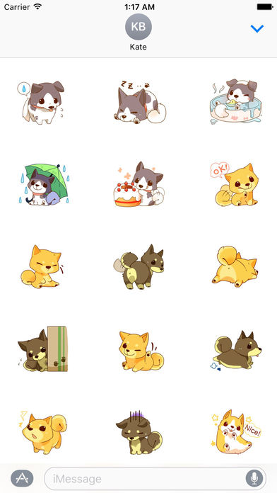 Many Cute Puppies Stickers screenshot 2