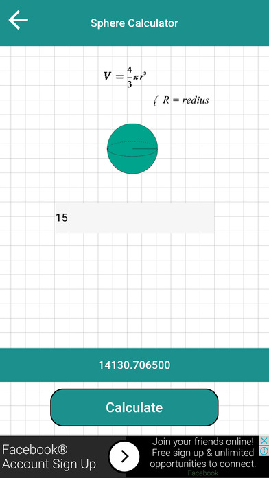Geometry Shape Area Calculator screenshot 3