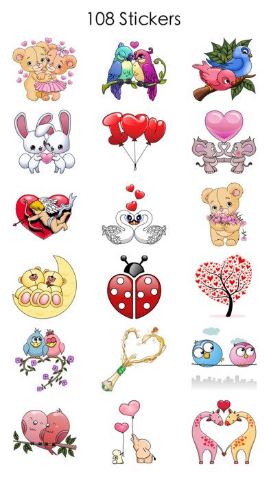 Valentine's Love Stickers screenshot 4