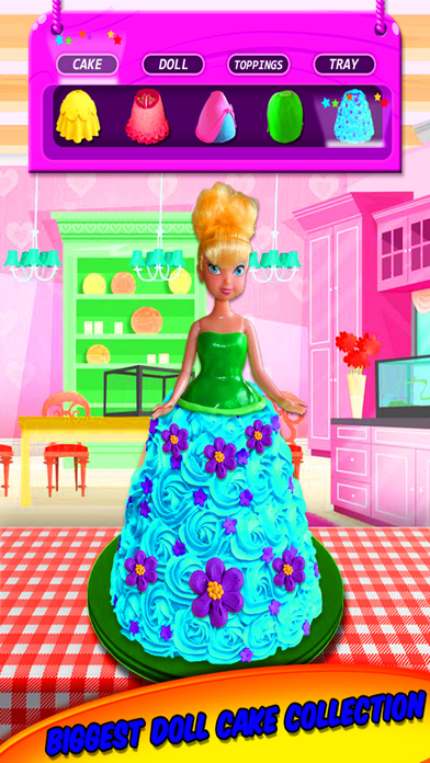 DIY Princess Doll Cake Shop Baker - Design It Girl screenshot 4