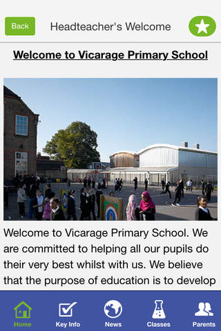 Vicarage Primary School screenshot 2
