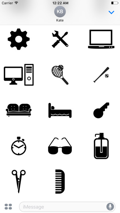 BLACk & WHITe III Stickers for iMessage screenshot 3