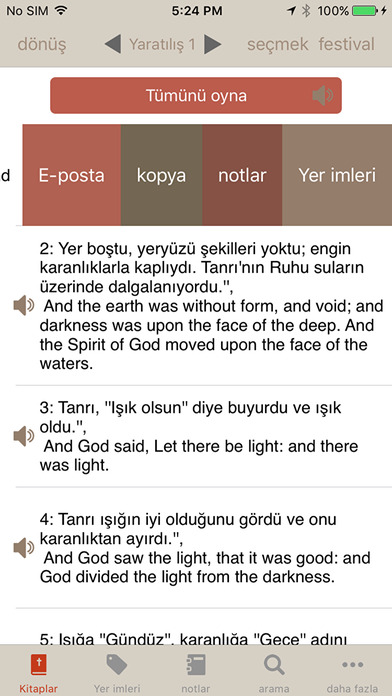 Turkish ASV Bible screenshot 4