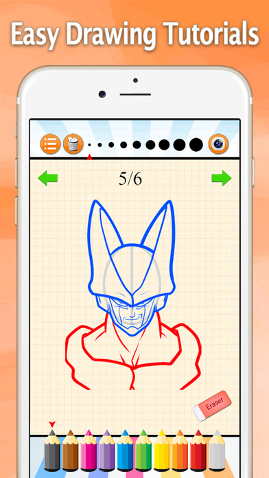 How to Draw for Dragon Ball Z Drawing and Coloring screenshot 3