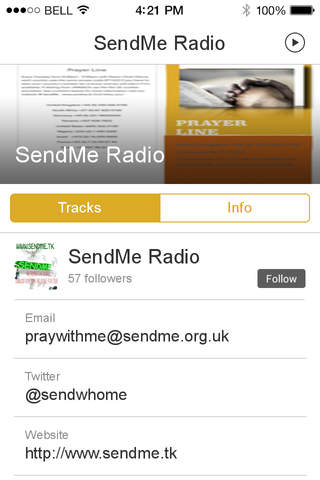 SendMe Radio screenshot 2