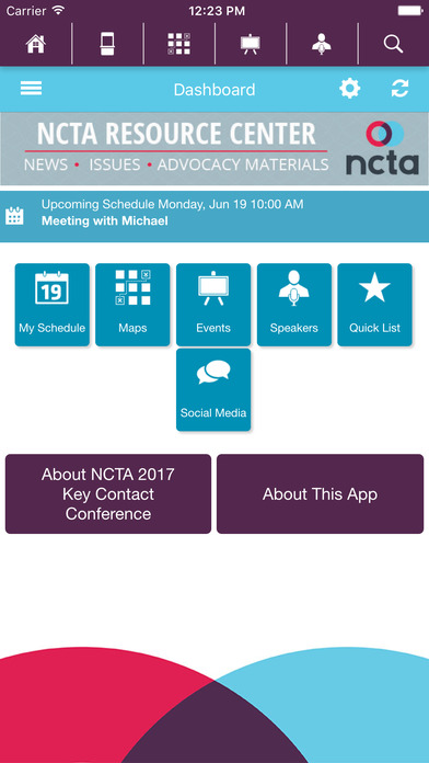 NCTA 2017 Key Contact Conference screenshot 2