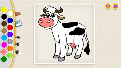 Cow ColorfulAPP: 宝宝画图涂色 screenshot 2