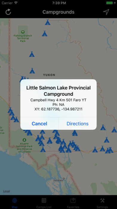 Yukon – Campgrounds & RV Parks screenshot 2