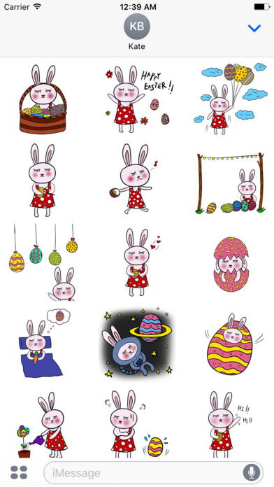 Easter Bunny Animated Stickers screenshot 2