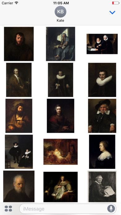 Rembrandt Stickers for iMessage screenshot 3