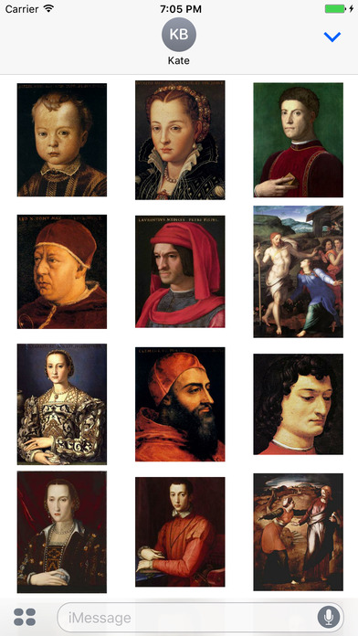 Agnolo Bronzino Artworks Stickers screenshot 4