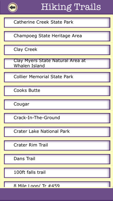 Oregon Campgrounds & Hiking Trails,State Parks screenshot 4