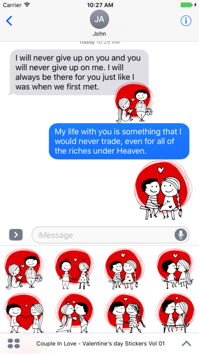 Couple In Love - Valentine's Day Stickers Vol 01 screenshot 2