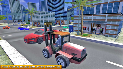 Modern City Police Car Lifter Free screenshot 2
