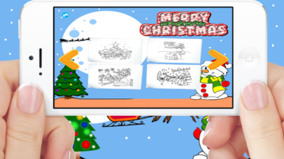 Christmas Santa Coloring Book Games For Kids Free screenshot 2