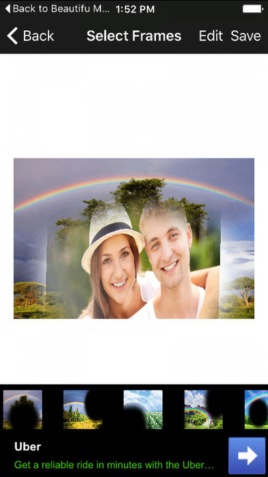 Rainbow Photo Frames 3D Wallpapers Selfies Collage screenshot 3